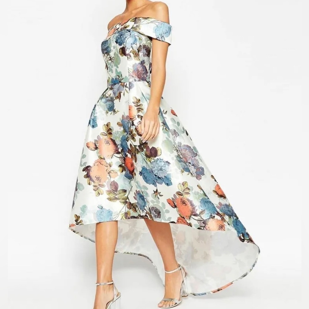 Chi Chi London Floral High Low Dress *BNWT
